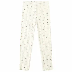 Rylee + Cru Legging Côtelé Fleuri | Ecru Sale