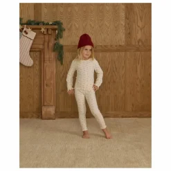 Rylee + Cru Legging Côtelé Fleuri | Ecru Sale