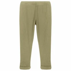 Studio Bohème Legging Côtelé Rom-Pom Coton Bio | Vert kaki clair Clearance