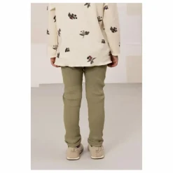 Studio Bohème Legging Côtelé Rom-Pom Coton Bio | Vert kaki clair Clearance