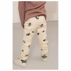 Best Studio Bohème Legging Côtelé Rom-Pom Mûres Coton Bio | Ecru