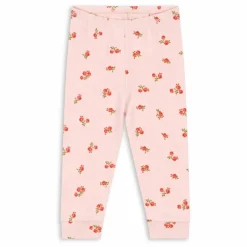 New Konges Sløjd Legging Fleuri Coton Bio | Rose pâle