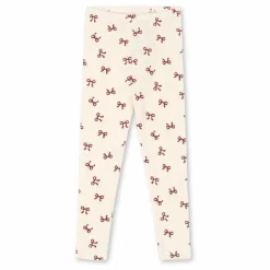 Enfant Konges Sløjd Pantalons Jeggings|Leggings, Pantalons|Legging Minnie Nœuds Pointelle Coton Bio |