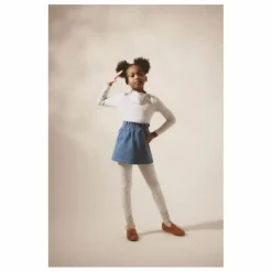 Online Soor Ploom Legging Stretch Fleuri Coton Bio | Bleu pâle