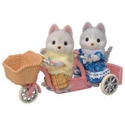 Sylvanian Families Les frères et sœurs husky et leur tandem Multicolore