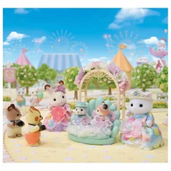 Hot Sylvanian Families Les princesses en robes à fleurs Multicolore