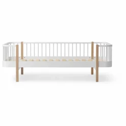 Enfant Oliver Furniture Lits, Matelas Enfant|Lit banquette Wood 90x200 cm en chêne