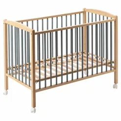Clearance Combelle Lit bébé Arthur 70x140 cm | Bleu gris
