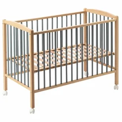 Clearance Combelle Lit bébé Arthur 70x140 cm | Bleu gris