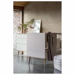 Quax Lit bébé Flow 70x140 cm | Argile Outlet