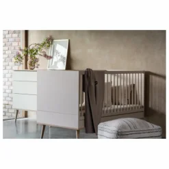 Quax Lit bébé Flow 70x140 cm | Argile Outlet