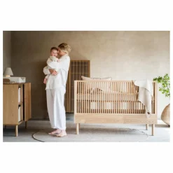 Quax Lit bébé Hai No Ki 70x140 cm Naturel Discount