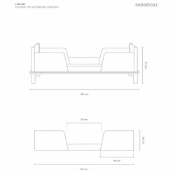 Enfant Nobodinoz Lit Junior et set de 2 barrières Latitude |