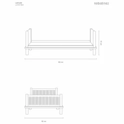 Nobodinoz Lit junior 70x140 Latitude | Chêne Discount
