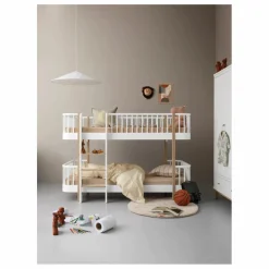 Enfant Oliver Furniture Lits, Matelas Enfant|Lits superposés mi-haut Wood original |