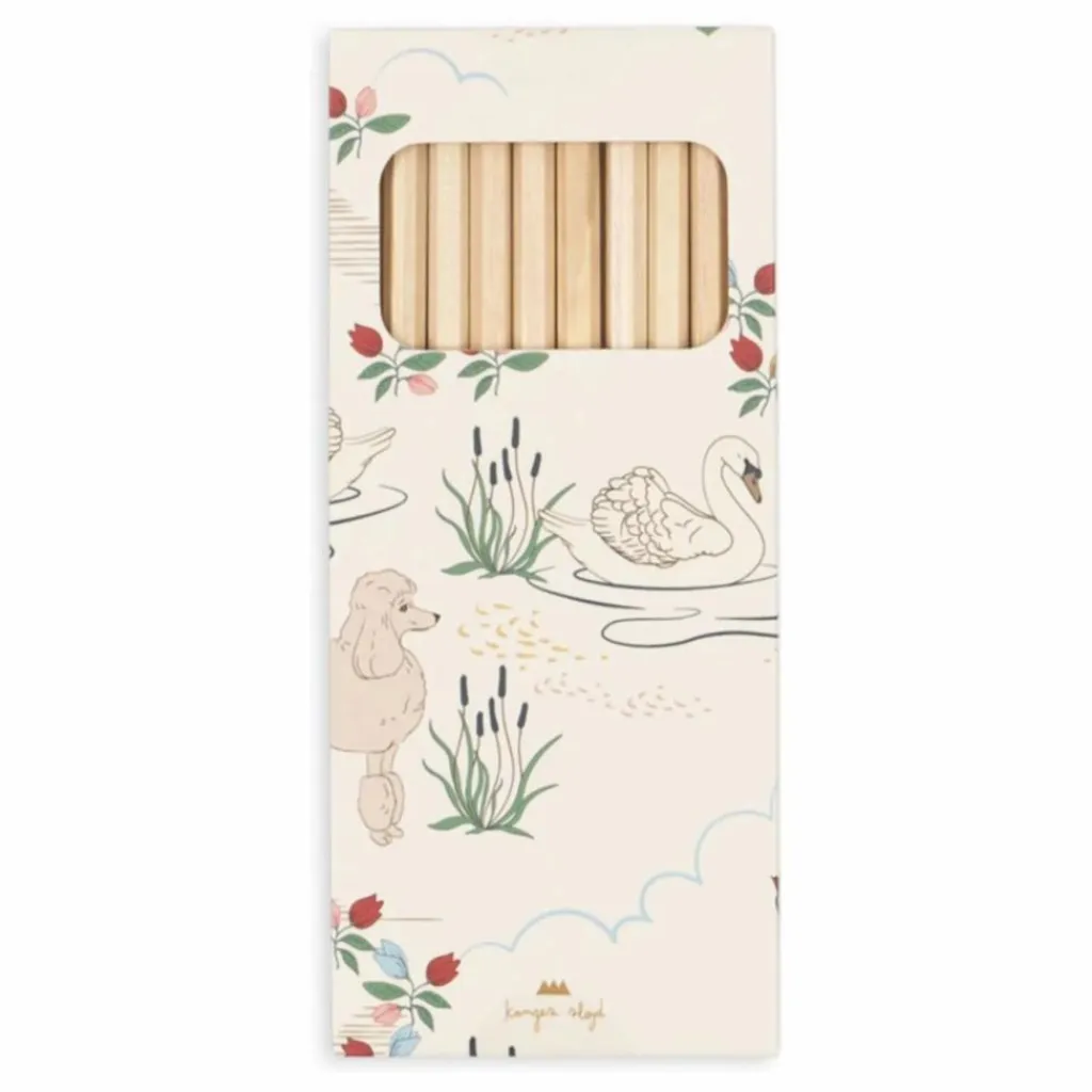 Konges Sløjd Livre de coloriage et crayons de couleurs Mizumi | Ecru New