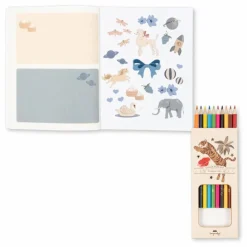 Konges Sløjd Loisirs Créatifs|Livre de coloriage et crayons de couleurs