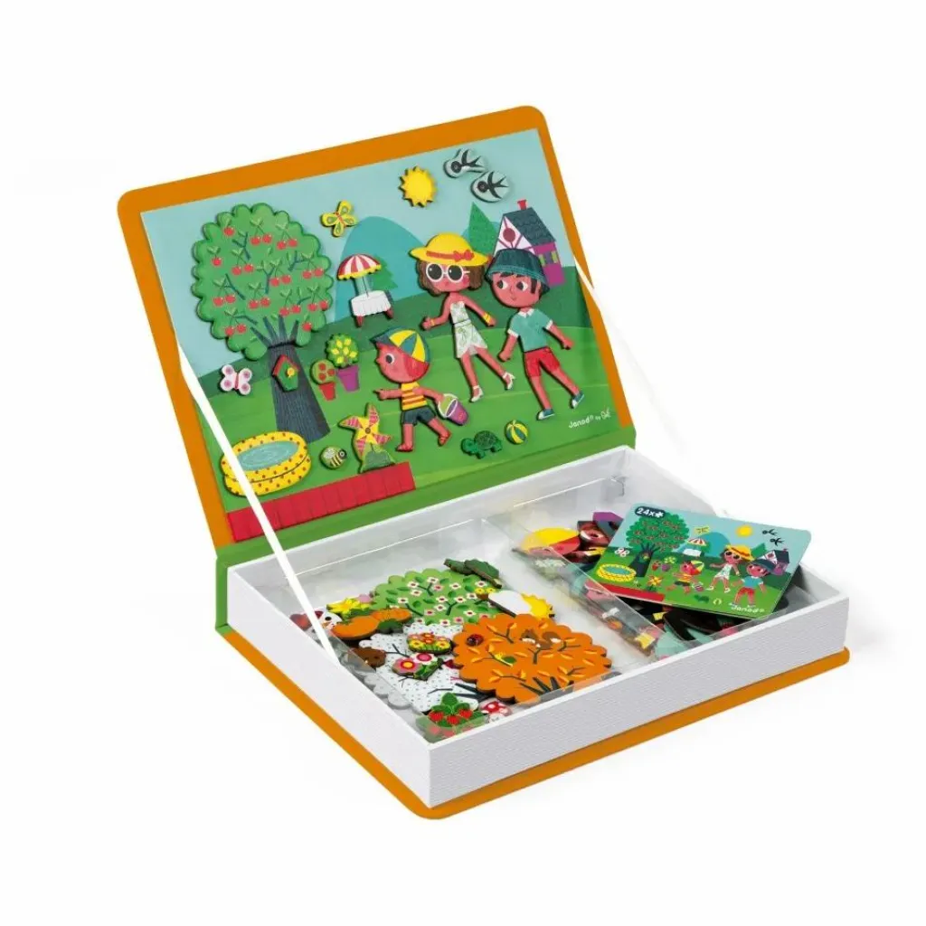 Janod Livre magnétique 4 saisons Magnéti'book - 115 magnets