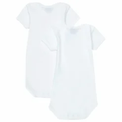 Outlet Petit Bateau Lot 2 Bodies Coton Bio | Blanc