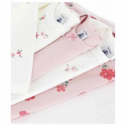 Petit Bateau Lot 5 Bodies Fleuris |