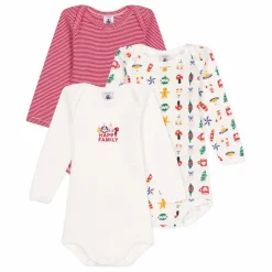 Petit Bateau Lot 3 Bodies Noël |