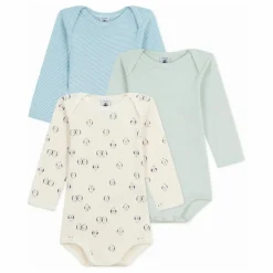 Petit Bateau Lot 3 Bodies Oiseaux | Bleu Online