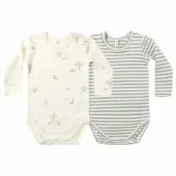 Quincy Mae Lot 2 Bodies Renards Coton Bio | Ivoire Discount