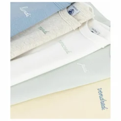 Petit Bateau Lot 5 Bodies Semainier Coton Bio |