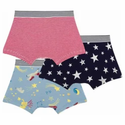 Enfant Petit Bateau Lot 3 Boxers Etoiles Coton Bio |