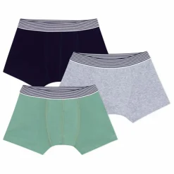 Petit Bateau Lot 3 Boxers Unis | Gris Hot