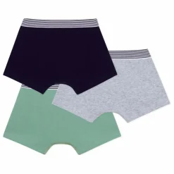 Petit Bateau Lot 3 Boxers Unis | Gris Hot