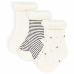 Petit Bateau Lot 3 Chaussettes Bouclette | Ecru Outlet