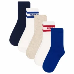 Enfant Petit Bateau Lot 5 Chaussettes Hautes Côtelé |