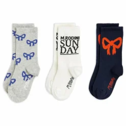 Enfant Mini Rodini Lot 3 Chaussettes Nœud Coton Bio |
