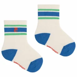 Bobo Choses Lot 2 Chaussettes Ours Fibres Recyclées | Bleu