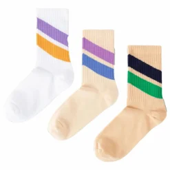 Enfant Repose AMS Nuit, Sous-Vêtements|Nuit, Sous-Vêtements|Lot 3 Chaussettes Rayure |