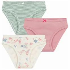 Petit Bateau Lot 3 Culottes Fleuries | Blanc Discount
