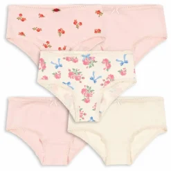 Enfant Konges Sløjd Nuit, Sous-Vêtements|Lot 5 Culottes Fleuries Coton Bio |