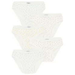 Enfant Petit Bateau Lot 5 Culottes Mini Cœurs |