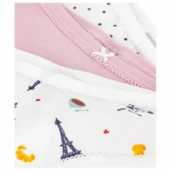 Outlet Petit Bateau Lot 3 Culottes Paris Coton Bio | Blanc