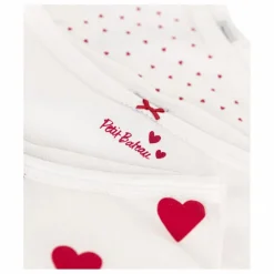 Enfant Petit Bateau Nuit, Sous-Vêtements|Lot 3 Culottes Taille Haute Cœurs |