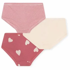 Enfant Petit Bateau Nuit, Sous-Vêtements|Lot 3 Culottes Taille Haute Cœurs |