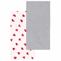 Outlet Petit Bateau Lot 2 Langes Cœurs | Blanc