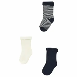 Petit Bateau Lot 3 Paires Chaussettes Coton Bio Mara | Bleu marine Best