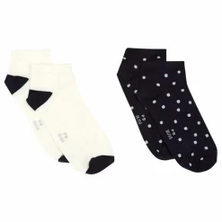 Clearance Petit Bateau Lot 2 Paires de Chaussettes à Pois | Bleu marine