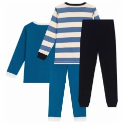 Hot Petit Bateau Lot 2 Pyjamas Super Slide Dog | Bleu