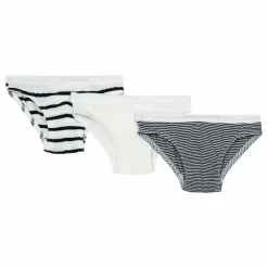 Petit Bateau Lot 3 Slips Marinière Coton Bio | Bleu Outlet