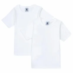 Petit Bateau Lot 2 T-Shirts Manches Courtes Coton Bio | Blanc
