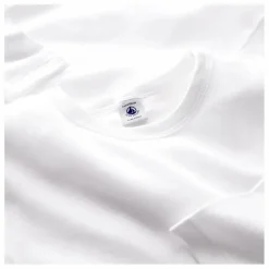 Discount Petit Bateau Lot 2 T-Shirts Manches Longues Coton Bio | Blanc