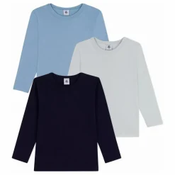 Enfant Petit Bateau T-Shirts, Chemises|Lot 3 T-shirts Unis Coton Bio |